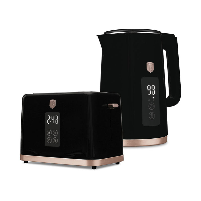 Berlinger Haus Küchenfarf Haus Wetter & Toaster con Digital Display Black Rose Collection