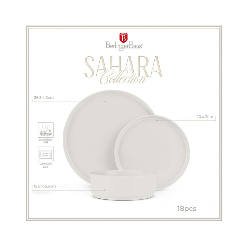 Berlinger Haus Küchenbedarf Haus 18-teiliges Tellerset Sahara Collection