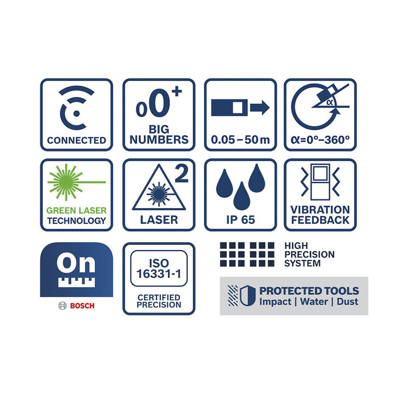 Bosch Professional Construction Dispositif GLM 50-27 CG REPOLATION LASER