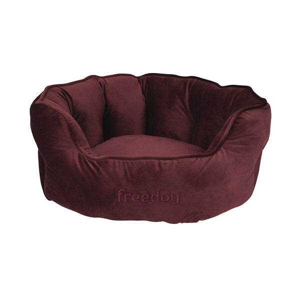 Freedog Hund zu Hause Kuschelbett Cozy Cove wine