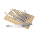 Berlinger Haus Küchenbarf Haus en 6 parties Ensemble de couteaux avec planche à découper en bambou Matt Taupe Collection