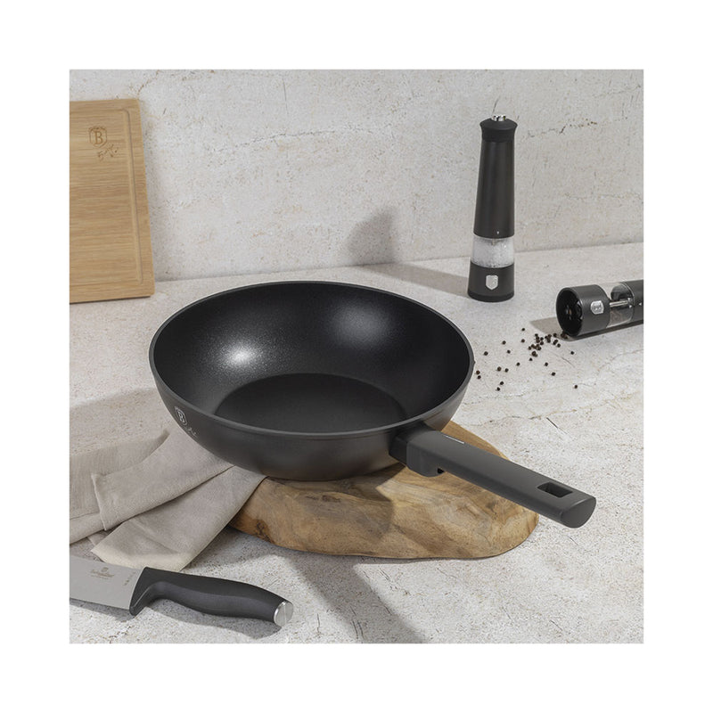 Berlinger Haus Küchenbedarf Haus Wok Bratpfanne Ø 28cm Anthracite Collection