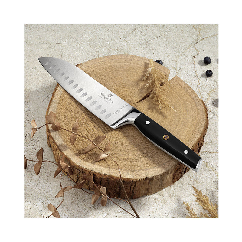 Berlinger Haus Küchenbarf Haus Santoku Messer 17,5 cm Collection de Vantage noir