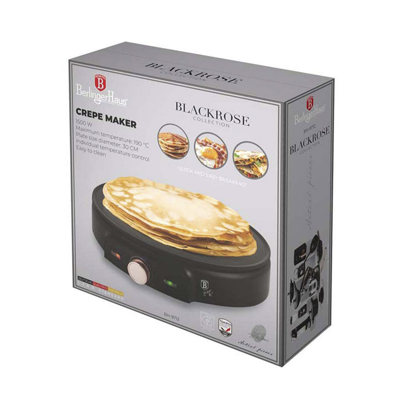 Berlinger Haus Küchenbedarf Haus elektrischer Crepe-Maker Black Rose Collection
