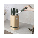 Berlinger Haus Küchenbarf Haus 6-piece knife set with knife block matt green collection