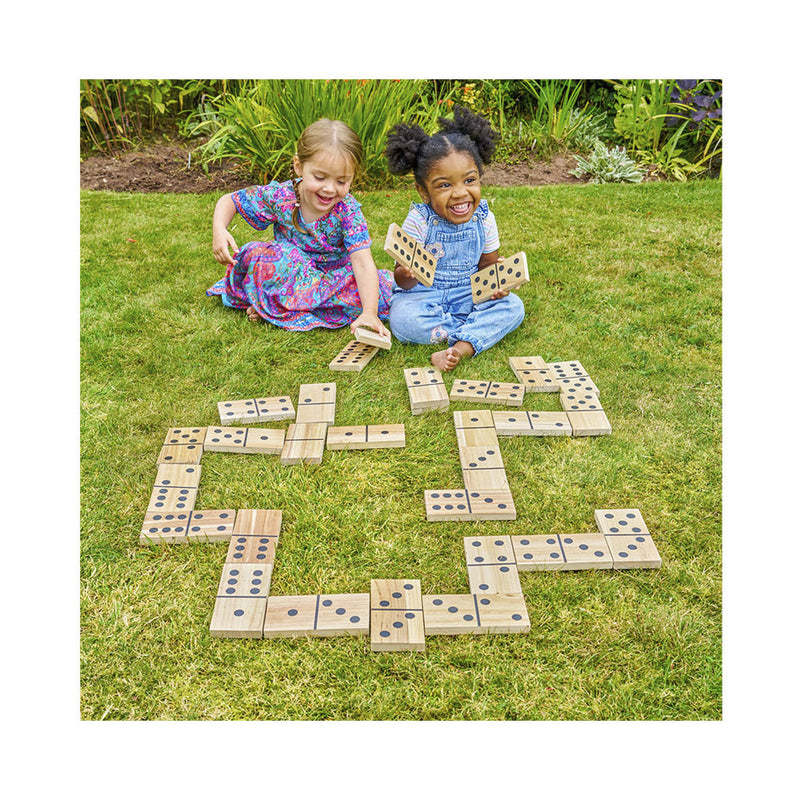 TP Toys Freizeit Outdoor Holz grosses Dominospiel FSC