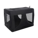 Flamingo Box di trasporto pieghevole petto nero xl