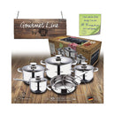 Set di pentole Blaumann 10 pezzi in acciaio inox Gourmet Line