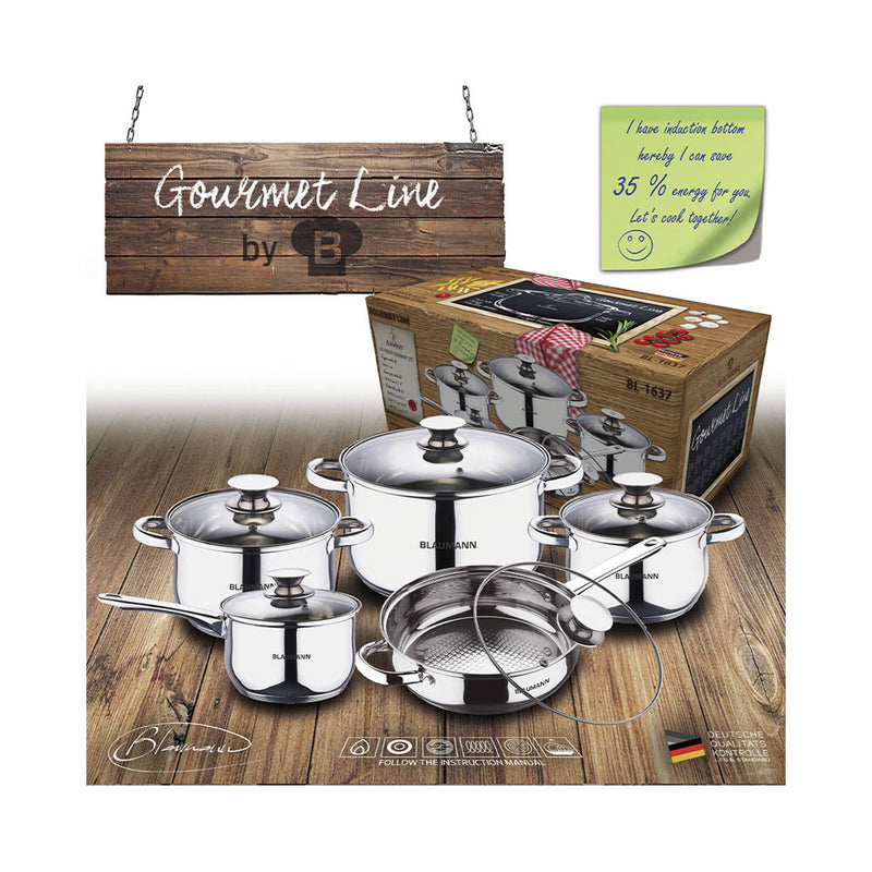 Blaumann Topfset 10-teiliges Edelstahl Gourmet Line