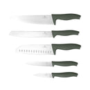 Berlinger Haus Küchenbarf Haus 6-piece knife set with knife block matt green collection