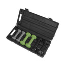 Schurtkröm loisir haltère en vinyle intérieur ensemble dans le boîtier en plastique 2x 0,5 kg / 2x 1,0 kg / 2x 1,5 kg