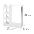 Roba Wohnmöbel Kinderwaldenobe avec barre et miroir