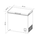 Kibernetics freezer chest fsp 200l