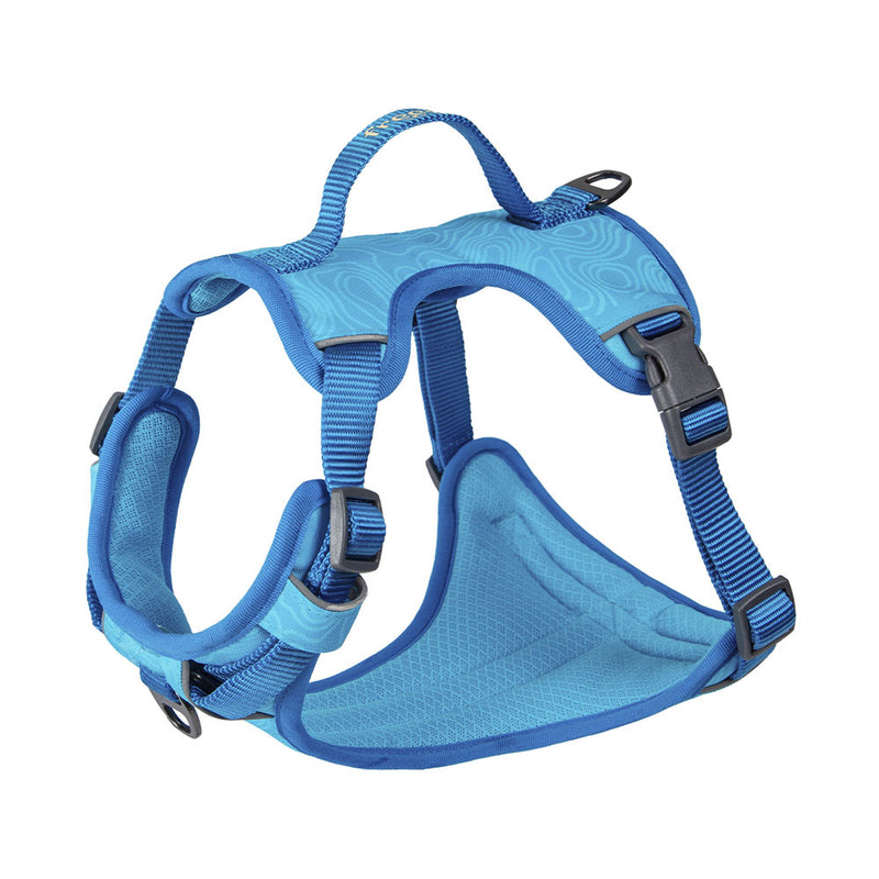 Freedog Hund Unterwegs Geschirr Cool Pro Tech blau S