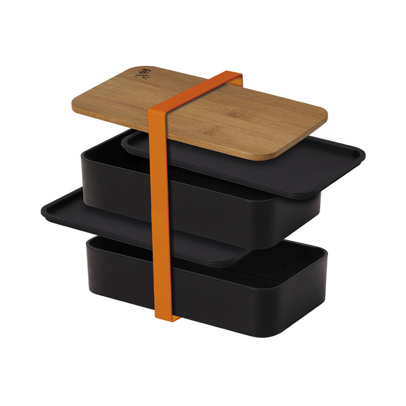Berlinger Haus Küchenbedarf Haus 2-teilige Lunchbox mit Bambusdeckel