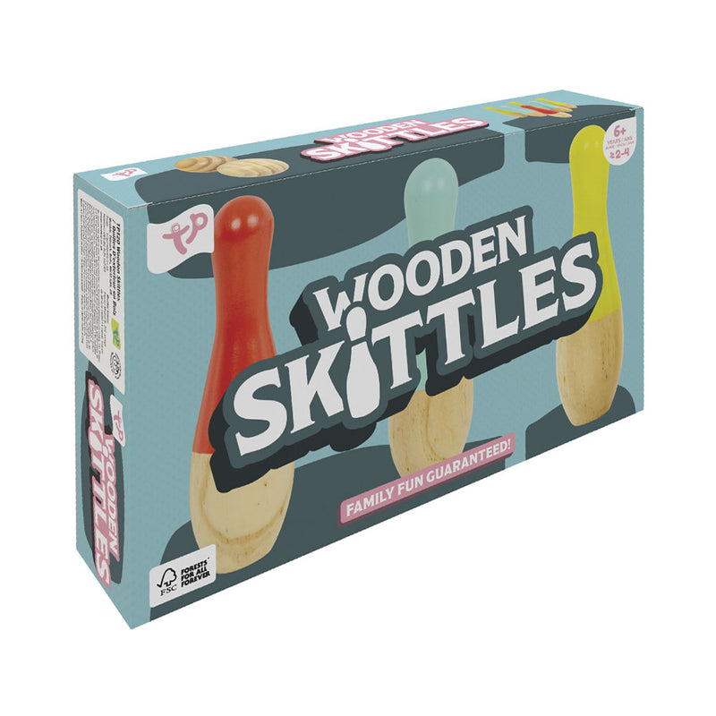 TP Toys Freizeit Outdoor Holz Kegelset Outdoor FSC