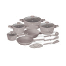 Berlinger Haus Küchenbedarf Haus 15-teiliges Kochgeschirr-Set matt Taupe Collection