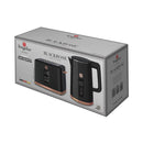 Berlinger Haus Küchenbedarf Haus Wasserkocher & Toaster mit Digitalanzeige Black Rose Collection