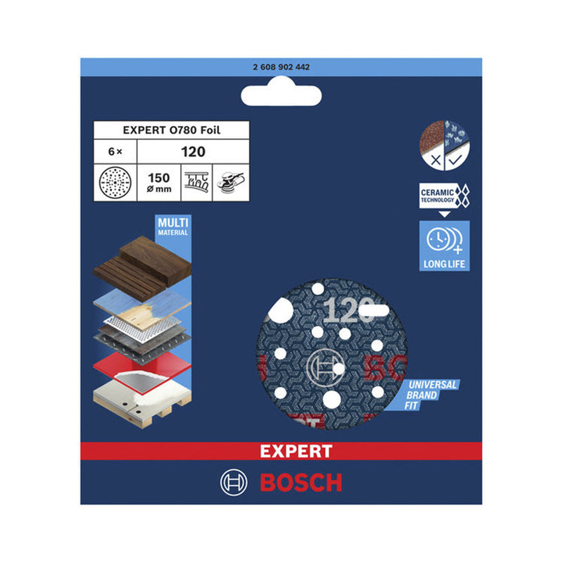 Bosch Accessories Atelier d'atelier roue de broyage G120 150 mm 6 PCS. 2 608.902.442