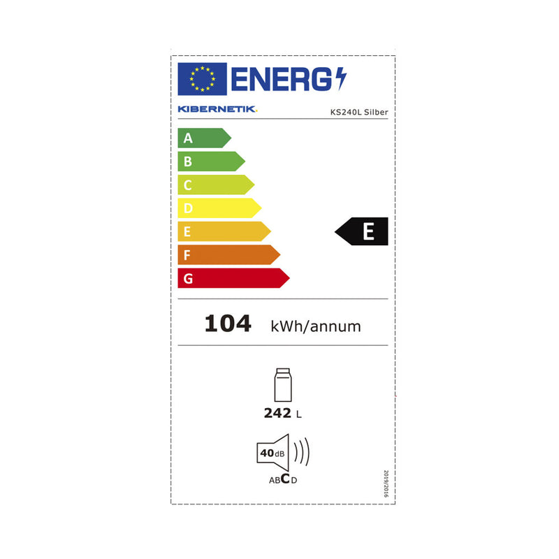 Kibernetics refrigerator KS240L silver