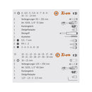 Projahn accessories workshop xi-on 1/4 " + 1/2" socket key set 54Tlg