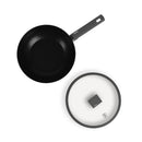 Berlinger Haus Küchenfarf Haus Wok Bratpanne Ø 28cm avec collection d'anthracite de couvercle