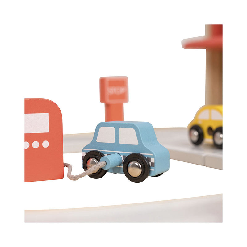 OWL & FOX Spielfahrzeuge Holzgarage mehrstöckig FSC