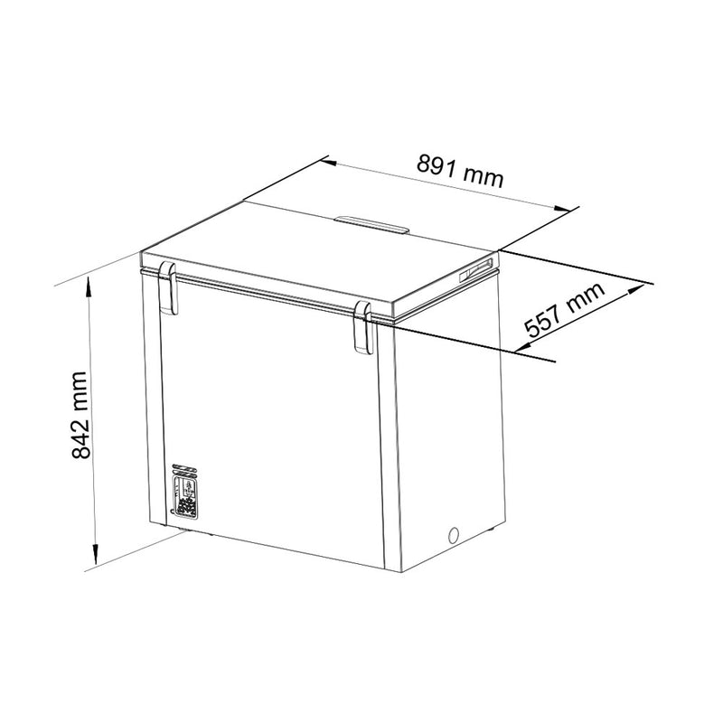 Kibernetik Gefriertruhe FSP 200L