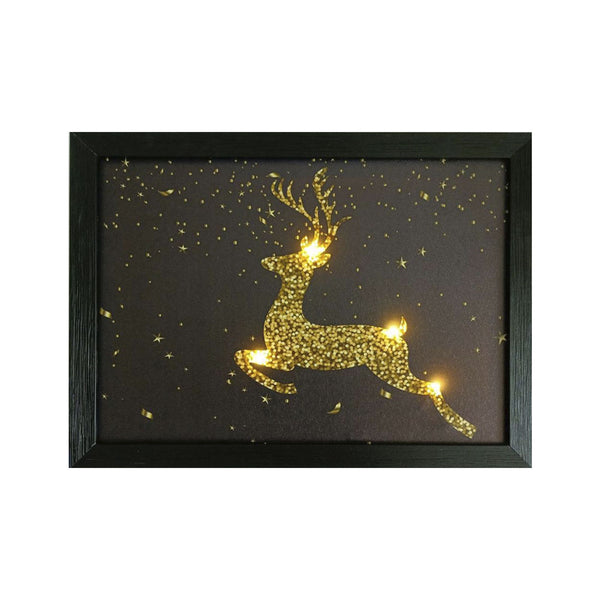 dameco Weihnachten LED Bild Hirsch