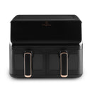Berlinger Haus Heissluft Fryer House Double 4.1L + 4.1L Black Rose Collection