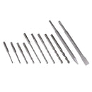 Bosch Professional Zubehör Baumaschinen 11 tlg Plus-3 Bohrer u. Meißel-Set