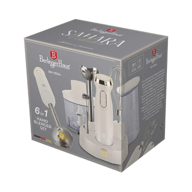 Berlinger Haus Küchenmaschinen Haus Stabmixer Set 6-teilig Sahara Collection