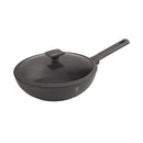 Berlinger Haus Küchenfarf Haus Wok Bratpanne Ø 28cm avec collection d'anthracite de couvercle