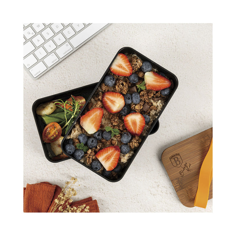 Berlinger Haus Küchenbedarf Haus 2-teilige Lunchbox mit Bambusdeckel