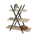 Urban living furniture pyramid shelf with 3 tablets