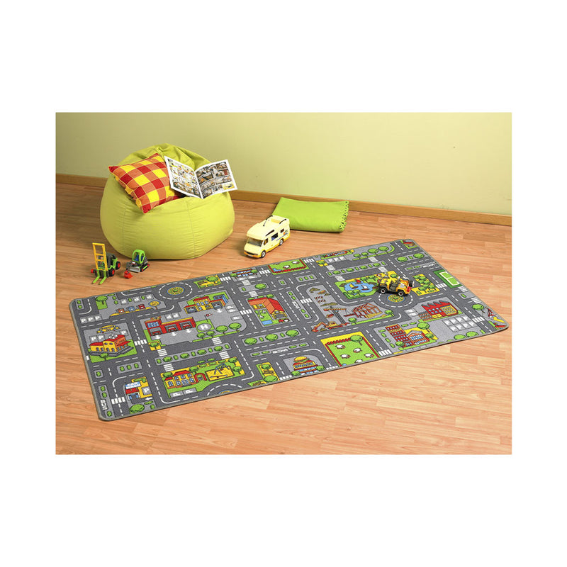 vedes Spielfahrzeuge Spielteppich City 100x165cm