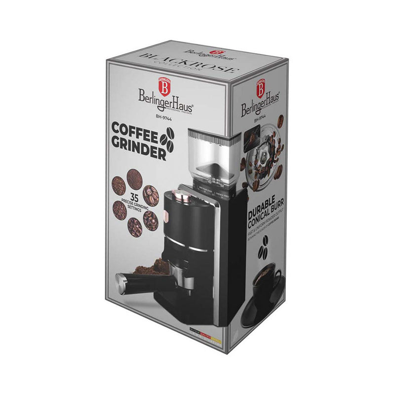 Berlinger Haus Kaffeemaschinen Haus elektrische Kaffeemühle Black Rose Collection