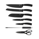 Berlinger Haus Küchenbedarf Haus 8-teiliges Messerset mit Acryl-Block Black Silver Collection