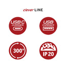 brennenstuhl Stecker & Kupplungen Abzweigstecker 3-fach drehbar bis 300° ohne Aufhänger mit USB Typ A und C