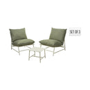 Mobili da giardino FS-STAR set di mobili da giardino color crema da 3 pezzi