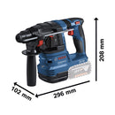 Bosch Professional Baugeräte 3 Tool kit GSB 18V-45+GWS 18V-10+GBH 18V-22+2x 5.0Ah+1x 5.5Ah+GAL 18-40 0.615.A50.04C