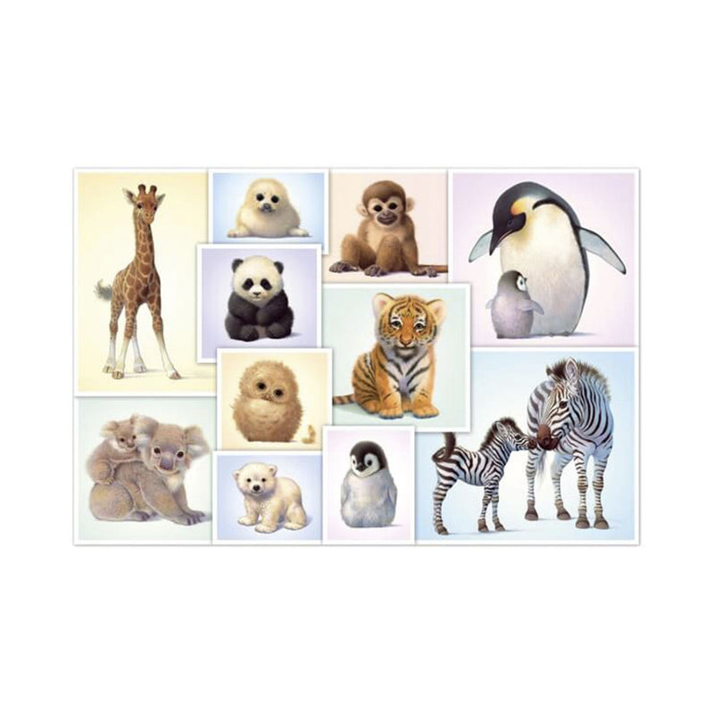 Schmidt Spiele & Puzzles 56270 Puzzle Tierkinder der Wildnis 200 Teile