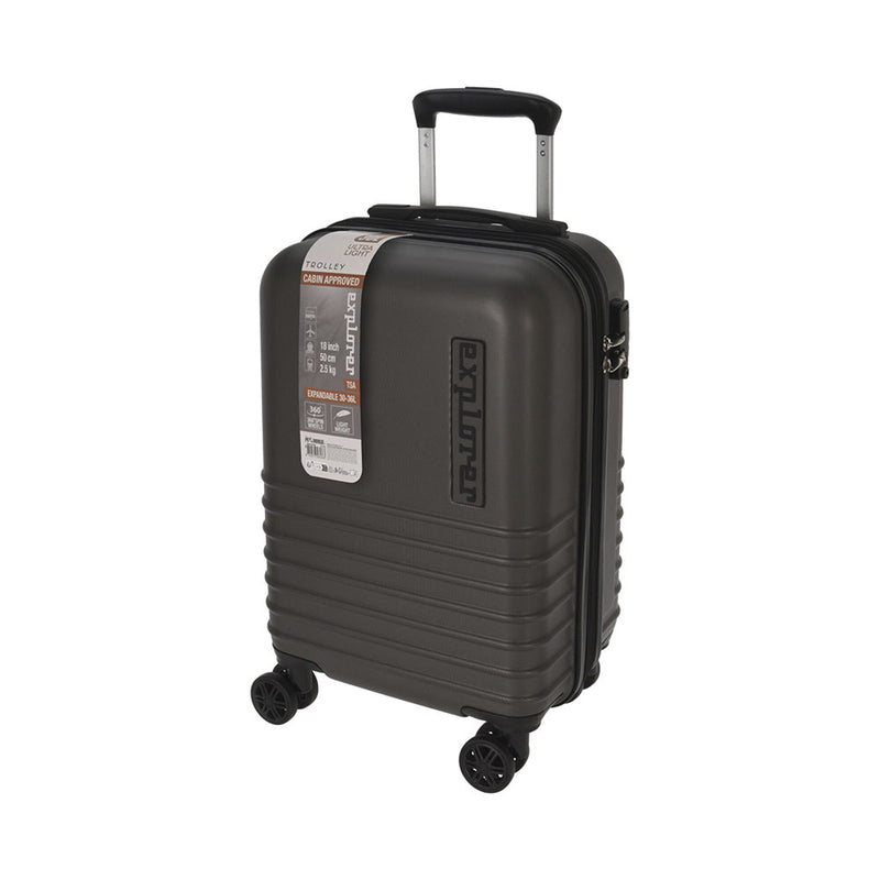 FS Star Freizeit Travel Suitcase Trolley 2er Set Grey Dark