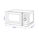 Berger & Lanz Mikrowelle BergerLanz MW23P63 800W mit Grill 1000W