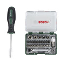 Bosch Professional Zubehör Baumaschine 27-teiliges Mini-Ratschen-Set + Handschraubendreher