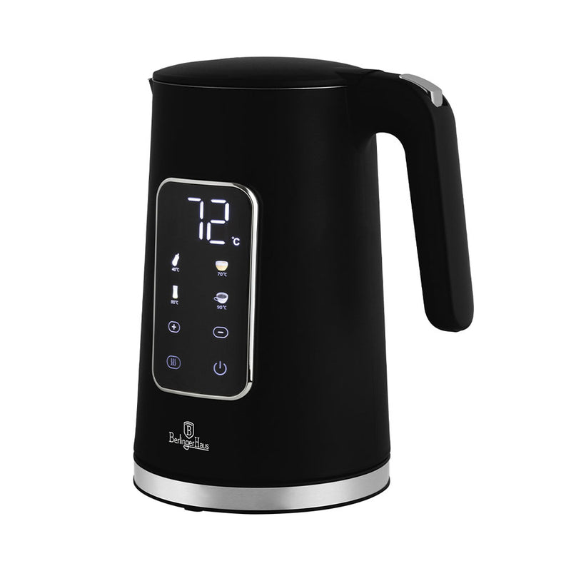 Berlinger Haus Küchenbedarf Haus Wasserkocher mit Digitalanzeige Black Vantage Collection
