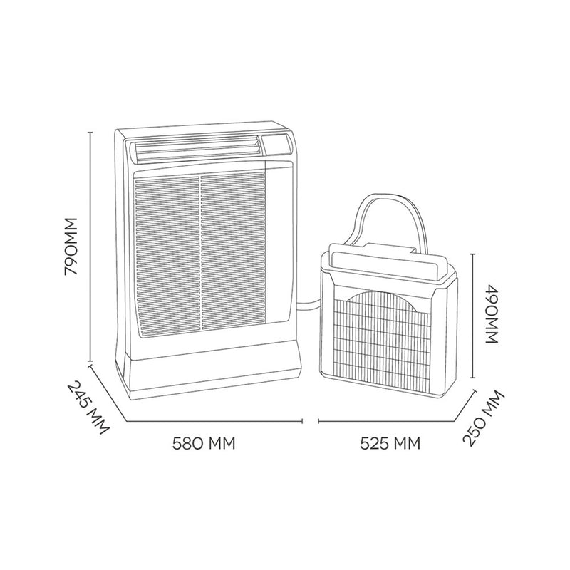 Argo Klimagerät Ulisse 13 DCI ECO Klimagerät mit WiFi