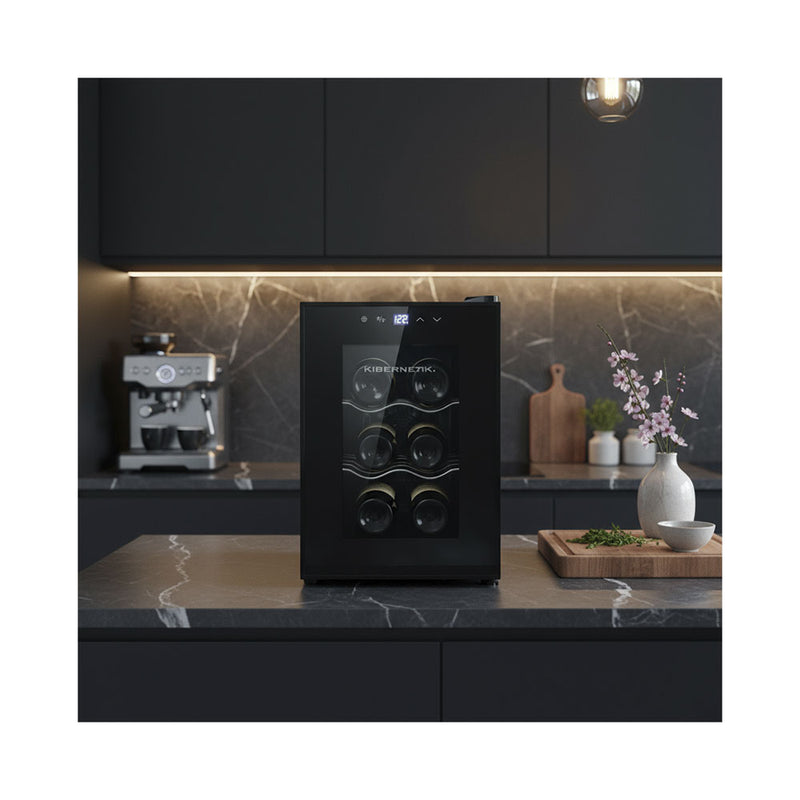 Kibernetik Weinkühlschrank WK18 thermoelektrischer 6 Flaschen