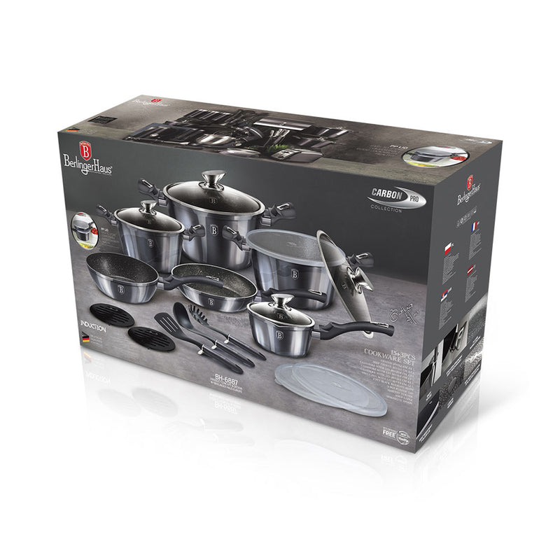 Berlinger Haus Küchenbarf Haus 18 parties HAUT CHARGE HARNESS Metallic Line Carbon Pro Edition