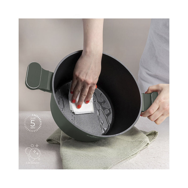 Berlinger Haus Küchenbedarf Haus 10-teiliges Kochgeschirr-Set Matte Green Collection